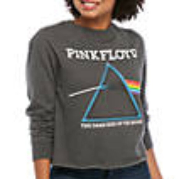 PINK FLOYD Dark Side of the Moon Graphic Crop Top - Picture 10 of 10
